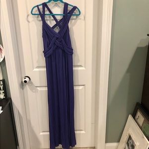 Purple/blue Maxi maternity